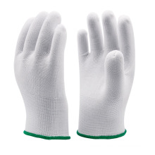 Ready Stock General Purpose Drawing Painting Thicken White Polyester Knit gardening Safety Work Gloves
